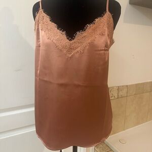 Forever 21 champagne, lace top